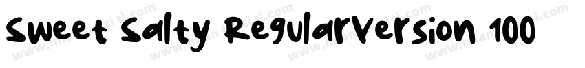 Sweet Salty RegularVersion 1000字体转换